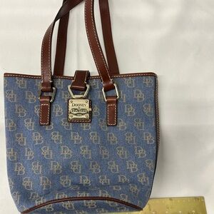 Dooney & Bourke Blue Monogram Tote